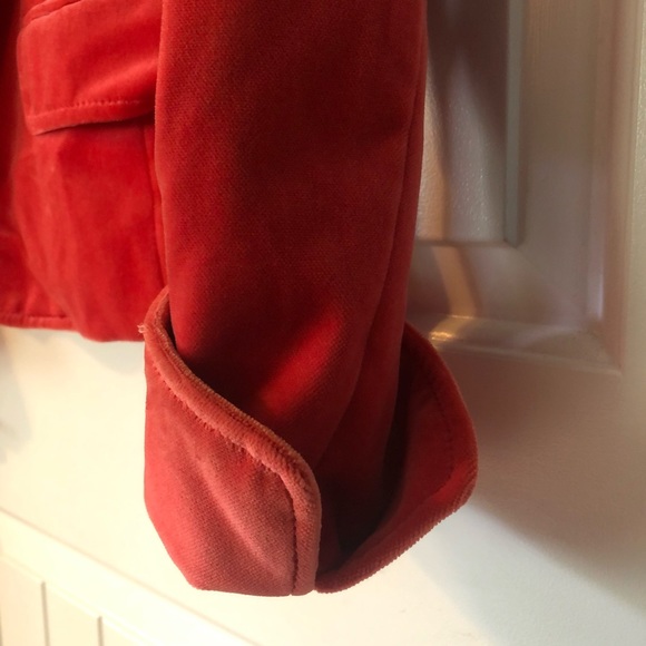 J Crew Red Velvet Blazer - Picture 4 of 6